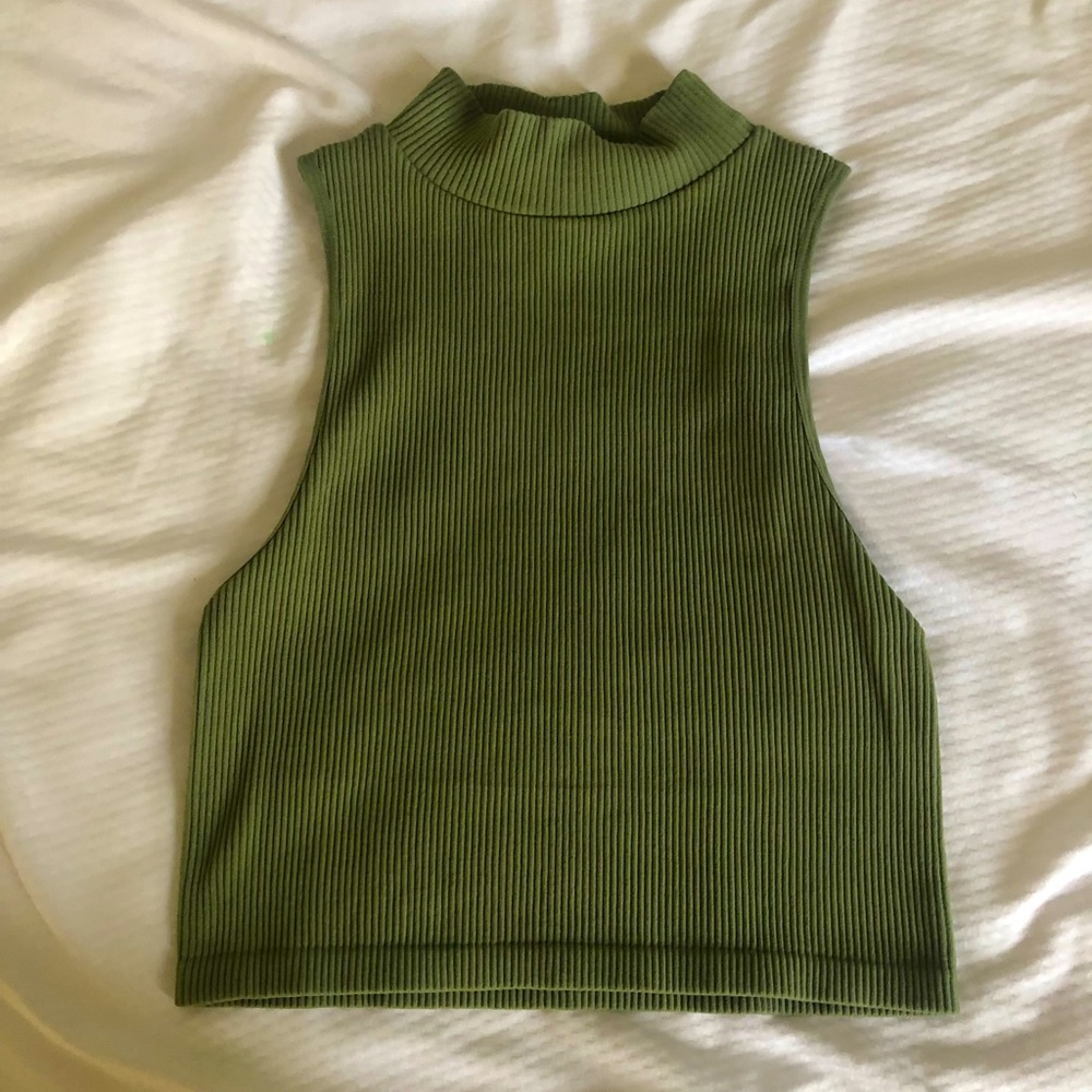 zara turtle neck crop top